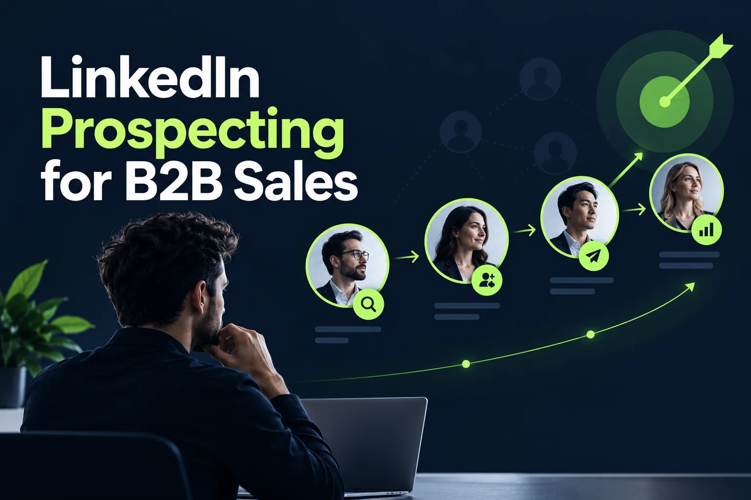 LinkedIn Prospecting for B2B Sales: Complete Guide featured illustration