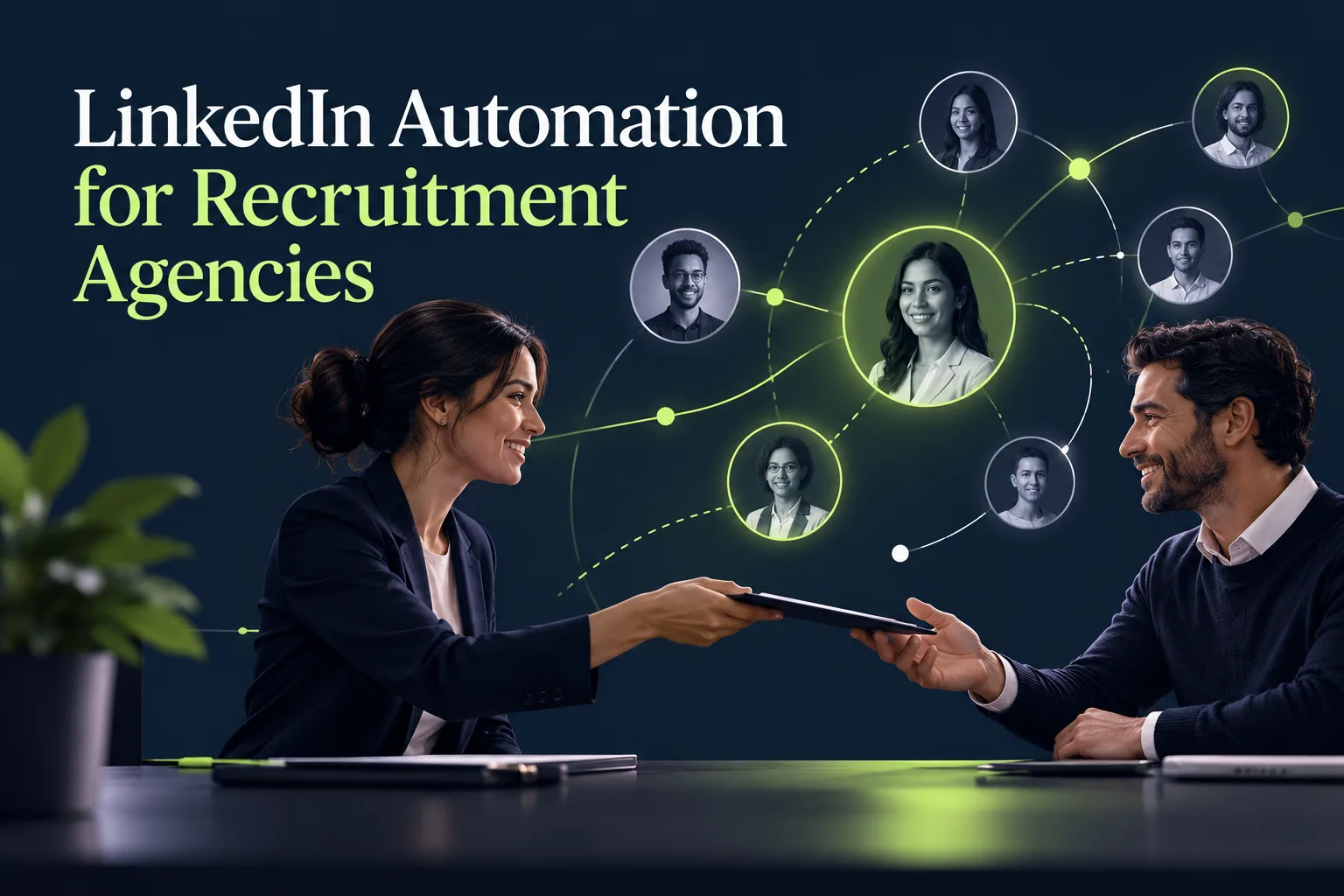 How Recruitment Agencies Can Use LinkedIn Automation to Find Candidates featured illustration