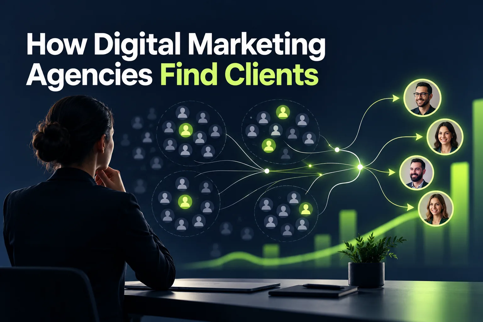 How Digital Marketing Agencies Can Find Clients on LinkedIn featured illustration