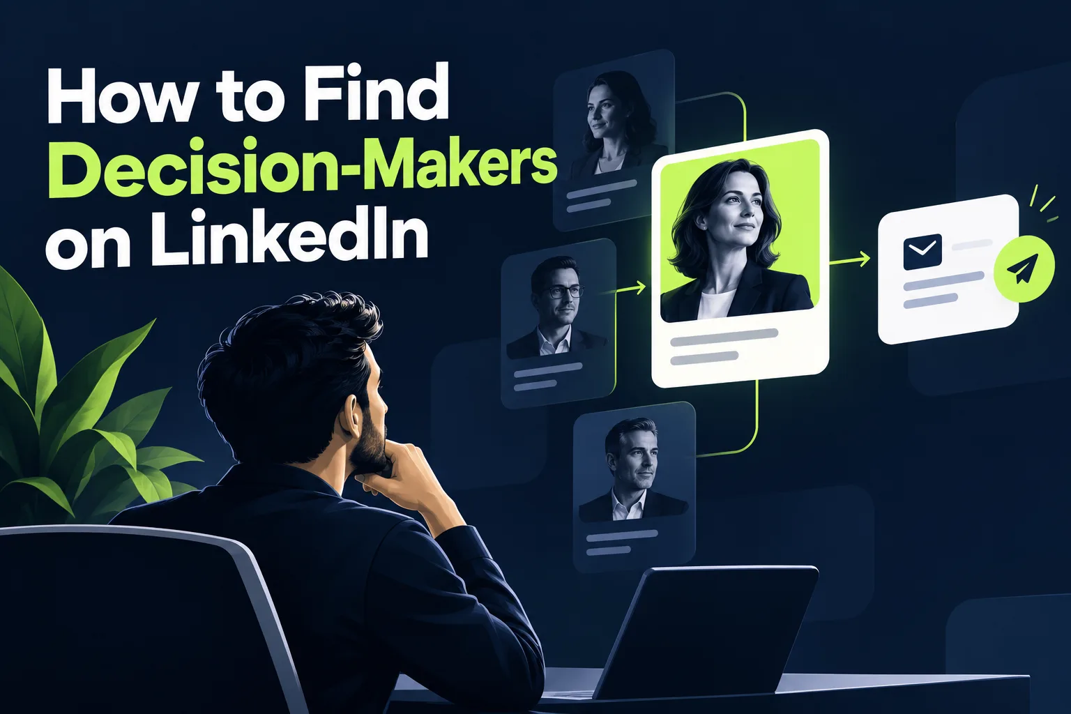 How to Find Decision-Makers on LinkedIn featured illustration