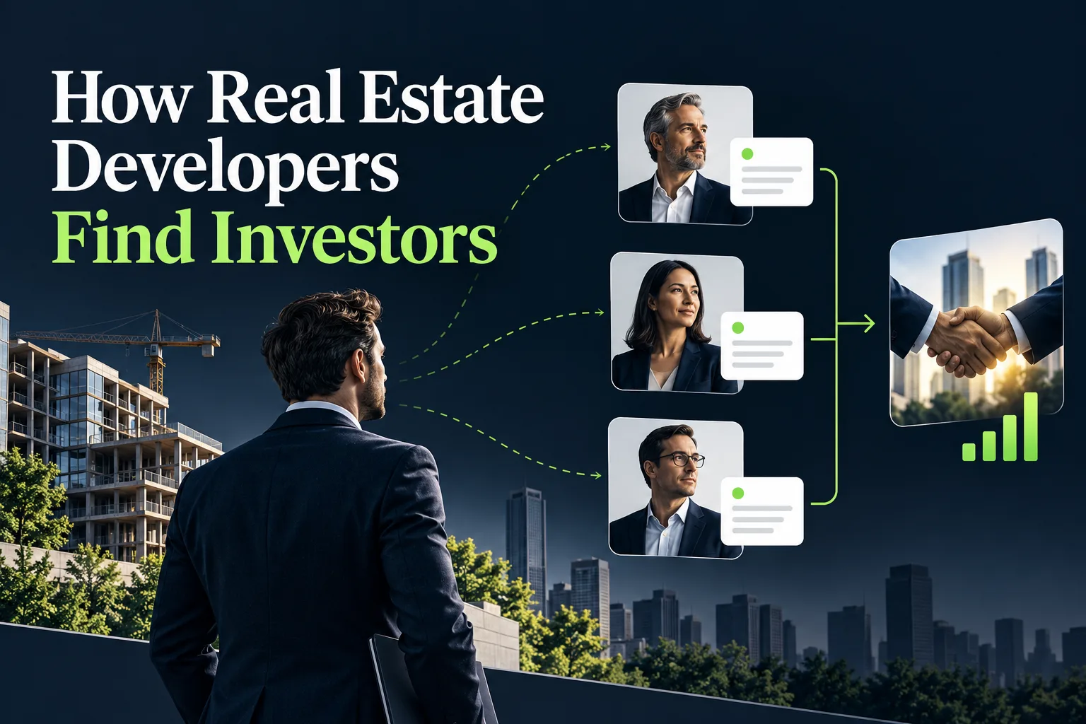 How Real Estate Developers Can Find Investors on LinkedIn featured illustration