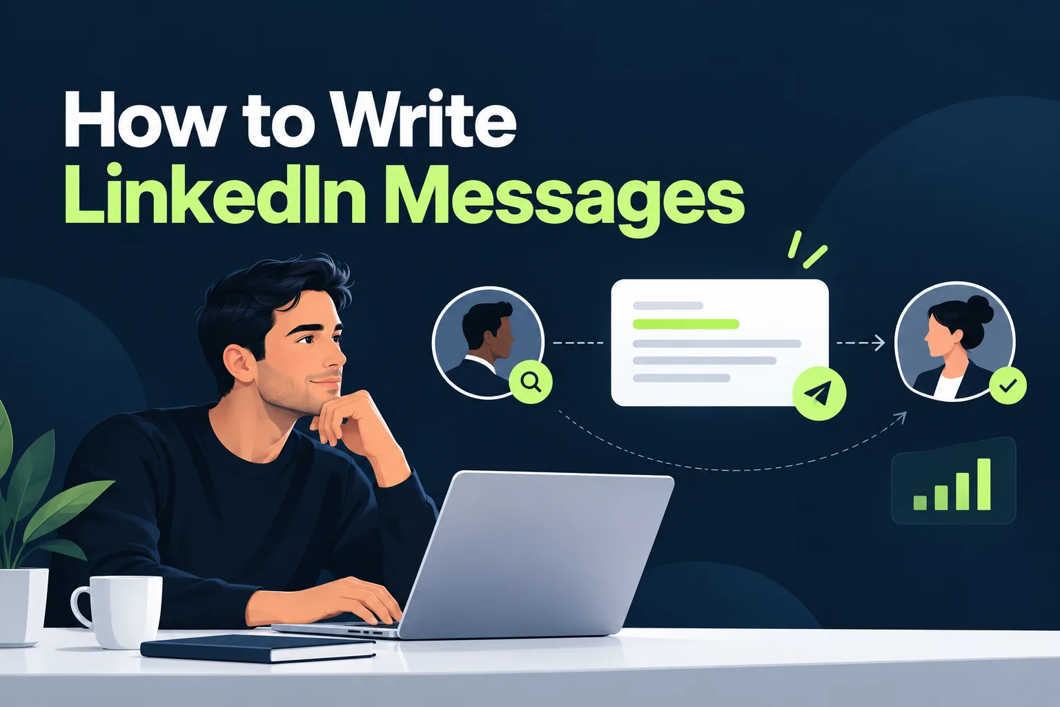 How to Write LinkedIn Messages That Get Replies featured illustration