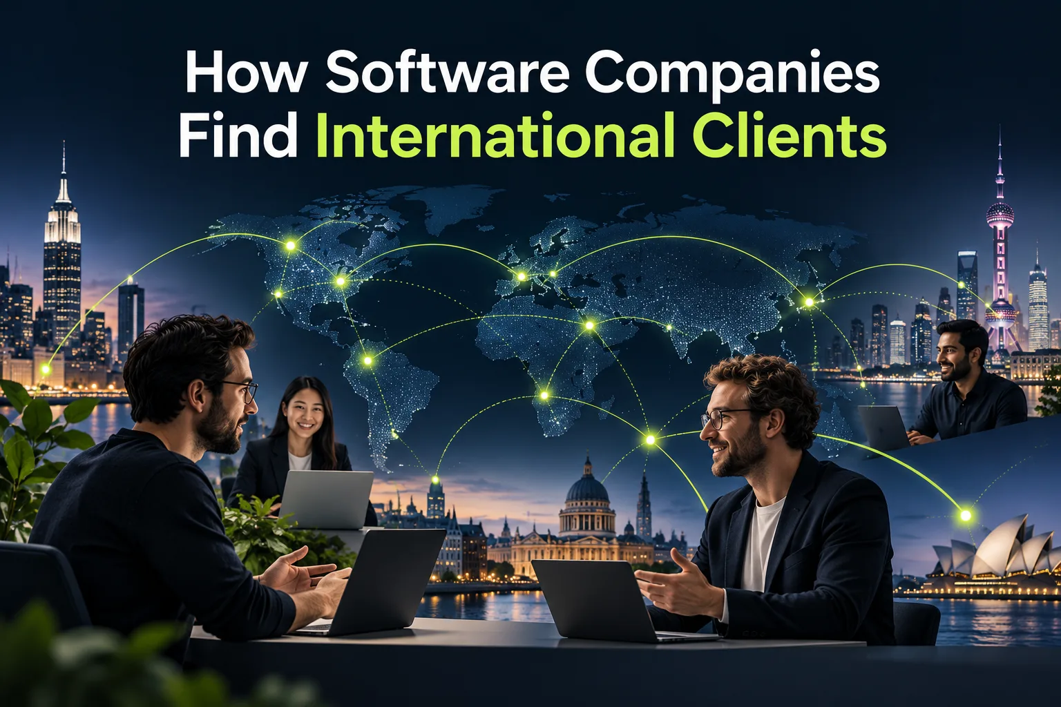 How Software Companies Can Use LinkedIn to Find International Clients featured illustration