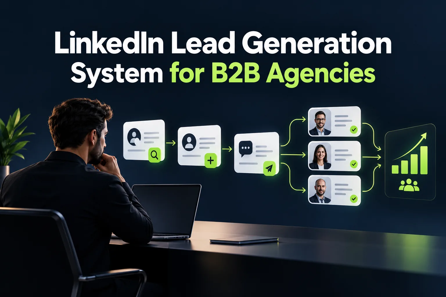 How B2B Agencies Can Build a LinkedIn Lead Generation System featured illustration